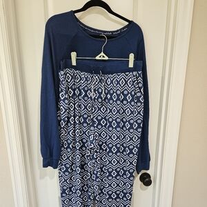 Blue and White Pajamas